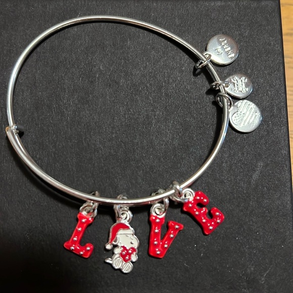 Alex and Ani Snoopy LOVE Bracelet - Picture 1 of 2